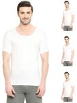 VIP Bonus Knit Shrunk Men’s Antimicrobial Cotton Vest for Men | Combo Pack White