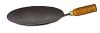Duodeno a Beautiful Iron Roti Tawa with Wooden Handle for Your kichan, a Iron Tawa with Wooden Handle which Makes it Easy for You to Make Bread (Black)