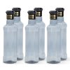 HW Kitchen Plastic Water Bottle I Water Bottle 1 Ltr | Ideal For Kitchen Home Office Travel Small Fridge For Room Gym| Unbreakable & Leak Proof I BPA Free | Set Of 6 Water Bottles, Blue