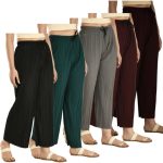 Huzaifcreation Regular Fit Women Multicolor Trousers