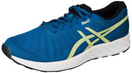 ASICS Men’s Flexc Deep Sea Teal/Glow Yellow Sneaker (1201A275.402)
