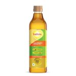 Saffola Cold Pressed Mustard Oil | 100% Cold Pressed Mustard Seed Oil | Helps Manage Cholesterol, Goodness of Omega 3 with Authentic Seed Flavour | 1L Pet Bottle