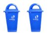 CELLO Kleeno Plastic Garbage Manual-Lift Dustbin With Dome Lid 110 LTR (Blue/Blue) Combo