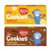 Slurrp Farm No Maida No Refined Sugar Banana Oat and Choco Ragi Cookies | Healthy Cookies Biscuit Made With Multigrains | Pack of 2 x 88g
