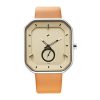 Fastrack After Dark Analog Mens Beige Dial Leather Strap Watch for Guys-NS3272SL02