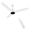 RR EFFY 26 Watt BLDC 5 Star Rated Designer Ceiling Fan, With 70% Energy Savings, With Smart Remote & LED Lights, Ceiling Fan for Home and Office, 2 Year Manufacturer Warranty (White)