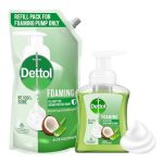 Dettol Aloe Coconut Foaming Handwash Pump + Refill combo (250ml+700ml)