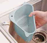 K Gor Sink Basket Sink drains Sink Corner Sink Plastic Box Multipurpose Kitchen Corner Sink Strainer Basket Dish Organizer Tray Strainer