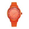 Fastrack Pop Colours Orange Dial Silicone Strap Analogue Watch for Girls-68025AP03