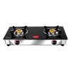 Pigeon Favourite 2 Burner Gas Stove | Auto Ignition | Brass Burner | Toughened Glass | 2 year Warranty