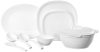 Signoraware Plastic Square Dinner Set, White, 31-Pieces