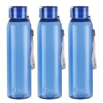CELLO My Tag PET Water Bottle | 100% food grade | Leak proof and Break proof | Set of 3-1000ml | Aqua