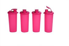 Signoraware Jumbo Stylish Sipper Set, 500ml, Set of 4, Pink