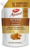 Dabur Almond Intense Repair Refill Pack | Nourished & Smooth hair | Almond protein(1000 ml)