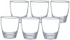 Amazon Brand – Solimo MEA Whisky Glass Set, 380ml, Set of 6, Transparent