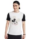 Amazon Brand – Symbol Men’s Color Block Disney Regular Fit T-Shirt (SYM-A23-TSH-04-D_Off White,Black_L)