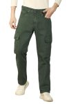 Dennis Lingo Mens Olive Cotton Solid Relaxed Fit Jeans (DLMJNS24026_OL, Olive, 30)