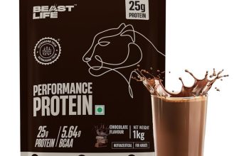 BeastLife Performance Protein Powder | Muscle Growth | High Absorption | 5.64g BCAA Protein Blends(1 kg, Chocolate)