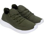 Lee Cooper LC4168L Men’s Lightweight Leather Lace-Up Sports Shoes | Super Flexible, Breathable & Comfortable for Running, Walking & Everyday Wear_40EU_6UK Olive