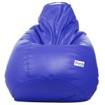 Sattva Classic Leatherette Bean Bag Cover (Without Beans) XXL Size – Royal Blue