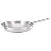 Amazon Brand – Solimo Triply Stainless Steel Frypan – 24 cm | 2.5 mm Thick Base | Even Heating | Induction & Gas Compatible | Scratch Resistant | Heavy Bottom | Non-Toxic Cookware
