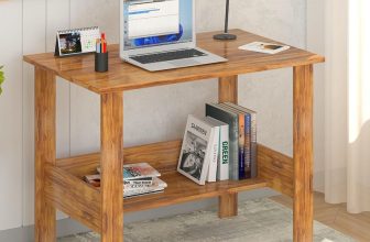 OFIXO Engineered Wood Computer Desk(Straight, Finish Color – Brown, DIY(Do-It-Yourself))