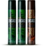 Engage Nature 2x Forest Fresh + 1x Woody Musk Deo Spray Combo for Men 150ml x3 Deodorant Spray  –  For Men(450 ml, Pack of 3)