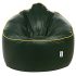 Amazon Brand – Solimo Muddha Xxxl Bean Bag Filled With Beans (Dark Green With Yellow Piping)