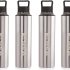 NIRLON Eco Pure Single Wall Stainless Steel Water Bottle 900 ml Bottle(Pack of 4, Silver, Steel)
