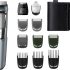 One Plus OP 511 Cordless Professional 8 in 1 Grooming Kit Washable Trimmer 120 min  Runtime 4 Length Settings(Silver)