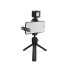 Powerpak F-9 Foldable Desktop Microphone Tripod Stand with Shock Mount Mic Holder (Black)
