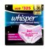 Whisper Super Absorbent Period Panty, 12 L-XL Pants, 360 Degree Leakage Protection for Heavy Flow, Panty like Fit for Full back Coverage, Absorbs Heavy Gushes, Silky Soft, Comfortable Feel
