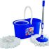 cello Kleeno Compacto Spin Mop with 2 refill Mop Set(Grey, Blue)